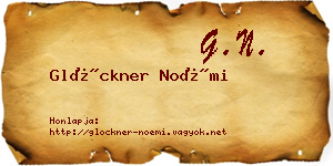 Glöckner Noémi névjegykártya